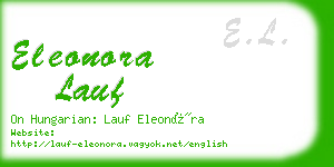 eleonora lauf business card